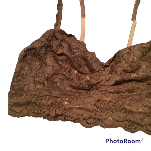 Cosabella Never Say Never Sweetie soft brown lace bralette - Picture 4 of 8